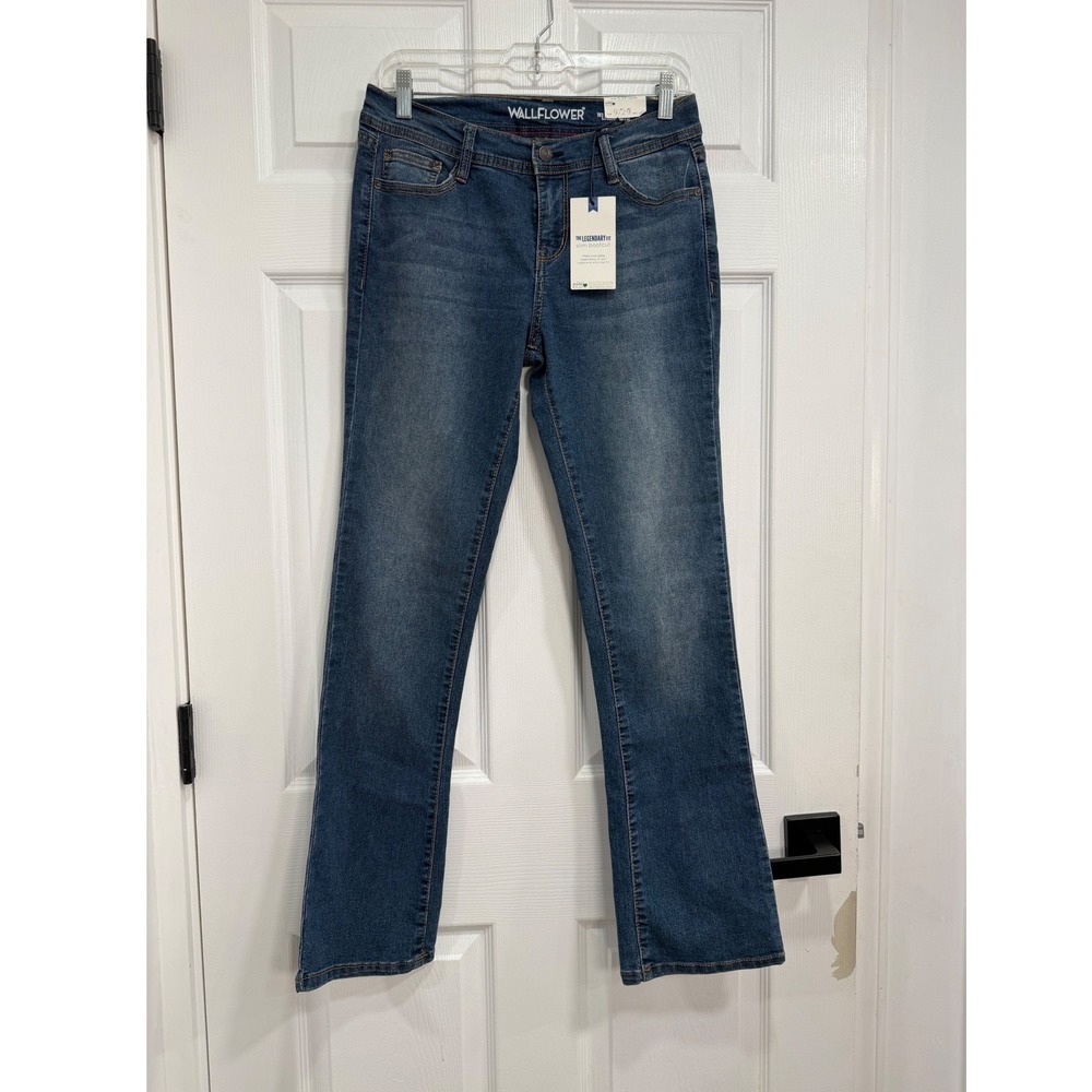 WallFlower Legendary Fit Slim Bootcut Jeans Medium Wash Size 9/29 Regular ECO